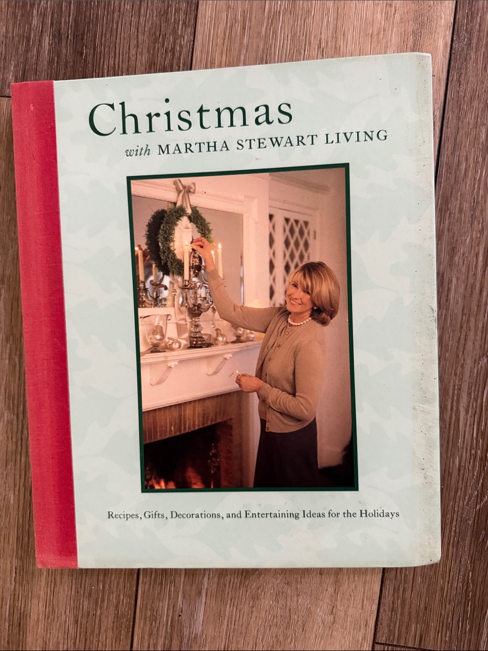 Martha Stewart Holiday Cookbook - Mint Green & Red Cover vintage